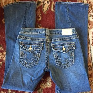 True Religion Flare Wide Leg Jeans size 29